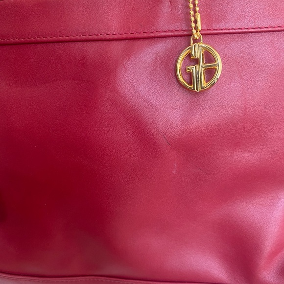 Giani Bernini Red Purse Handbag Genuine Leather - Picture 6 of 8